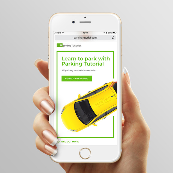 Parking Tutorial home page design